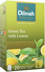 Чай Dilmah Лимон зеленый 20 пакетиков