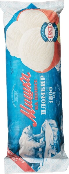 Мороженое Мишка на Полюсе Пломбир 900г