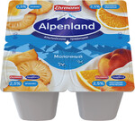 Продукт йогуртный молочный Alpenland в ассортименте: Ананас, Нектарин-апельсин 2,5%, 95 г