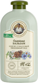Бальзам для волос «Рецепты Бабушки Агафьи» Сибирская Травница ежедневный уход кедрово-ромашковый для всех типов волос, 500 мл