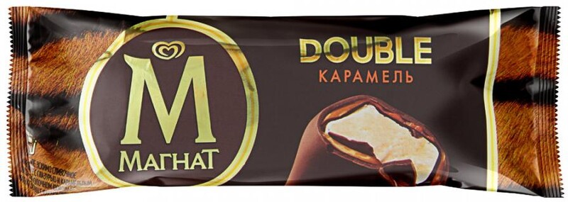 Мороженое Магнат Double Карамель Эскимо сливочное 74г