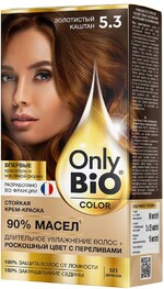 Крем-краска для волос «Фитокосметик» Only Bio Color Тон 5.3 Золотистый каштан, 115 мл