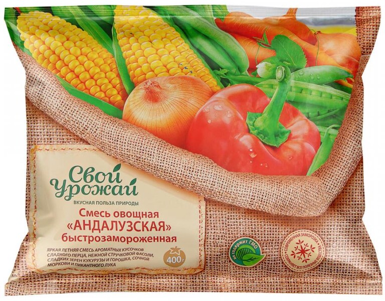 Смесь овощная СВОЙ УРОЖАЙ Андалузская, 400г
