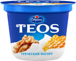 Йогурт греческий Савушкин Teos Грецкий орех-Мед 2%, 250 г
