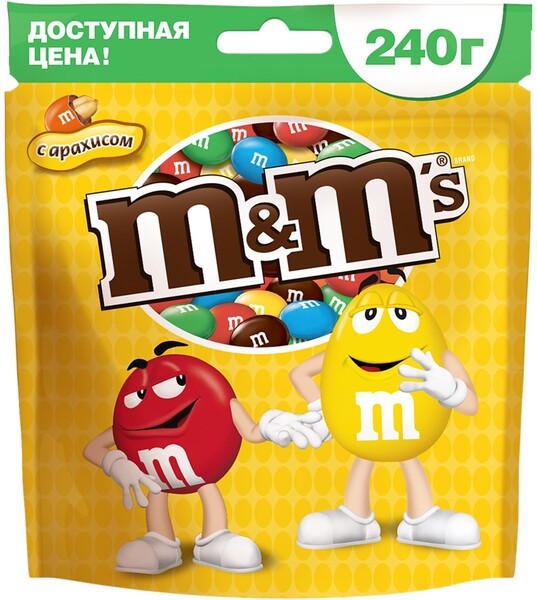 Драже M&M's с арахисом 240г