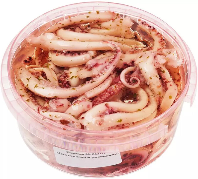 Щупальца кальмара в масле с пряностями 300г