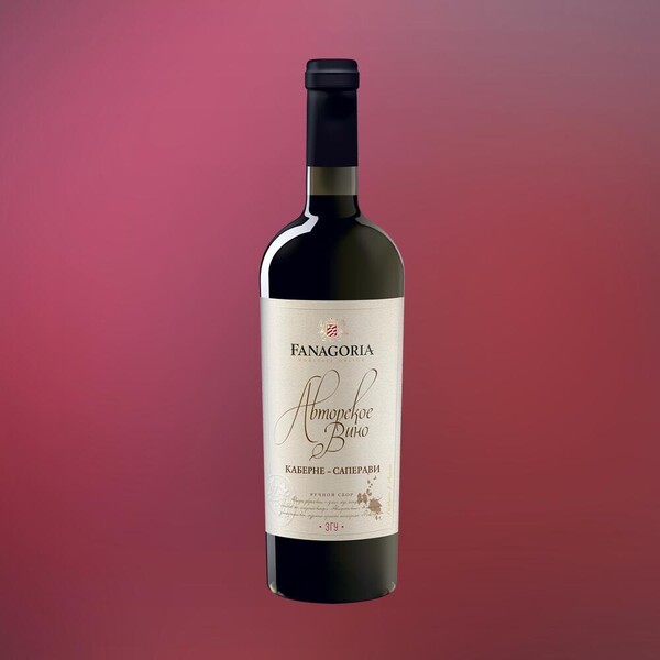 Вино Фанагория Авторское вино Каберне-Саперави красное сухое 13%, 750мл