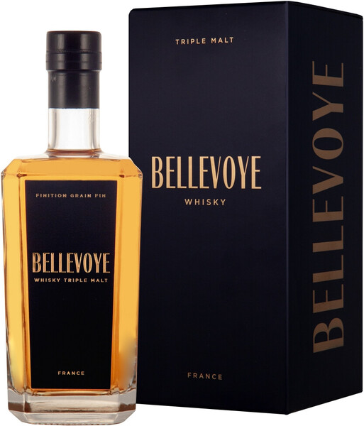 Виски французский «Bellevoye Finition Grain Fin» в подарочной упаковке, 0.7 л