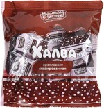 Конфеты Мишкино счастье халва арахисовая глазированная, 240 гр., флоу-пак