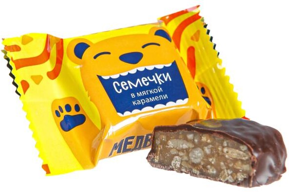 Конфеты «Медвеган» Семечки в мягкой карамели глазированные, вес