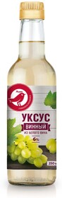 Уксус АШАН Красная птица белый винный 6%, 250 мл