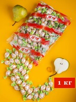 Карамель Sla Sti грушевый вкус дюшес, 1 кг., флоу-пак