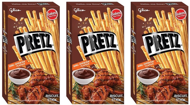 Палочки Pretz со вкусом запеченных крылышек японские крекеры, быстрый перекус  25 гр.