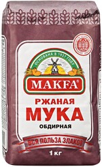 Мука Makfa ржаная хлебопекарная обдирная 1кг