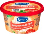 Сыр творожный VIOLA с вялеными томатам и итальянскими травами 64%, без змж, 150г Россия, 150 Г