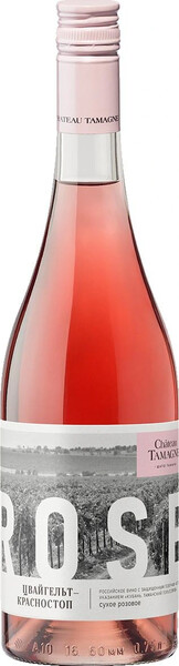 Вино розовое сухое «Шато Тамань Цвайгельт-Красностоп», 0.75 л
