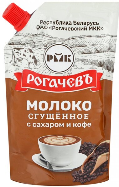 Рогачев Молоко сгущен с сах и натуральным кофе 7%