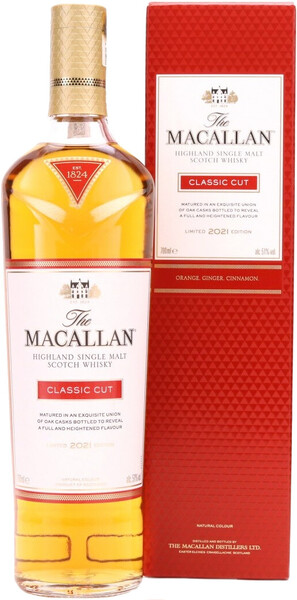 Виски шотландский «Macallan Classic Cut Limited Edition 2021» в подарочной упаковке, 0.7 л