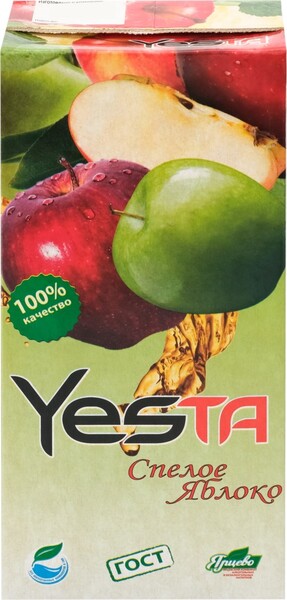 Сок Yesta Спелое яблоко, 1 л., тетра-пак