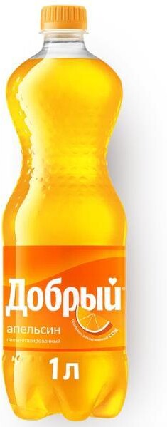 Напиток ДОБРЫЙ Апельсин сильногазированный, 1л