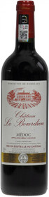 Вино красное сухое Chateau Le Bourdieu, Cru Bourgeois Medoc AOC, 0,75 л