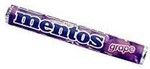 Жевательные конфеты Mentos Roll Grape 29 гр., обертка фольга/бумага