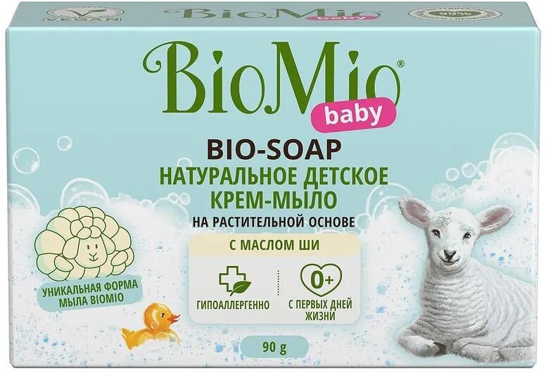 Крем-мыло BioMio Baby Bio Cream-Soap детское экологическое 90 гр., картон