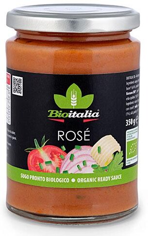 Соус BIOITALIA томатный с сыром пекорино романо, 350 гр., стекло