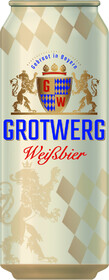 Пиво Grotwerg Weissbier Светлое нефильтрованное 4,9% 0,5л ж/б Германия