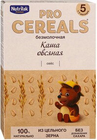 Каша овсяная Nutrilak Premium Procereals безмолочная быстрорастворимая с 5 месяцев 200 г