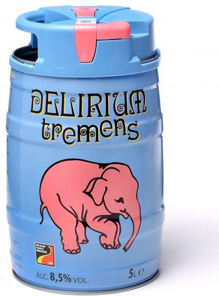 Пиво Delirium Tremens бочонок светлое фильтрованное 8,5%, 5 л