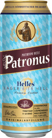 Пиво Patronus Helles светлое фильтрованное 5%, 500мл