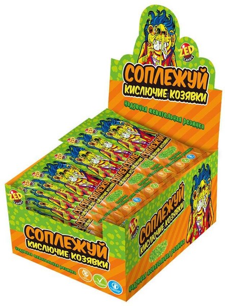 Жевательная резинка Конфитой Соплежуй кислючие козявки, 18 гр., сашет