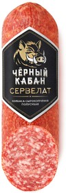 Колбаса сыро-копченая Черный Кабан Сервелат, 210г