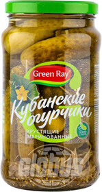 Огурцы маринованные Green Ray Кубанские, 1,5 л