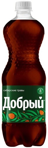 Напиток ДОБРЫЙ Сибирские травы сильногазированный, 1л