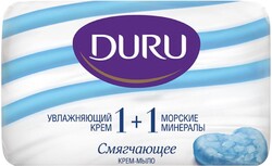 Туалетное мыло DURU 1+1 Морские минералы, 80г Турция, 80 г