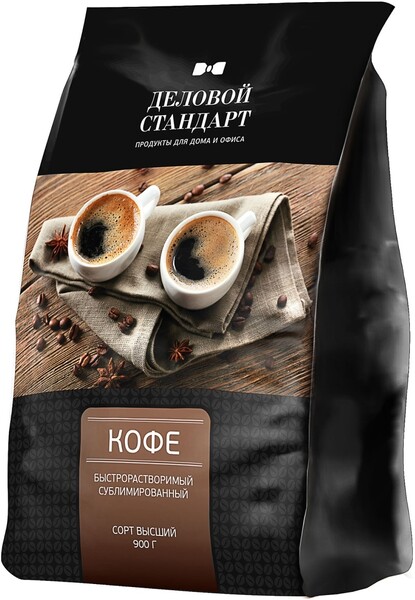 Кофе растворимый Деловой стандарт 900 г (пакет)