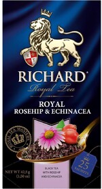 Чай Richard Royal Rosehip & Echinacea Черный 25х1.7г