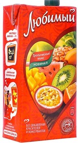 Напиток сокосодержащий Любимый Тропический Микс 1.93 л