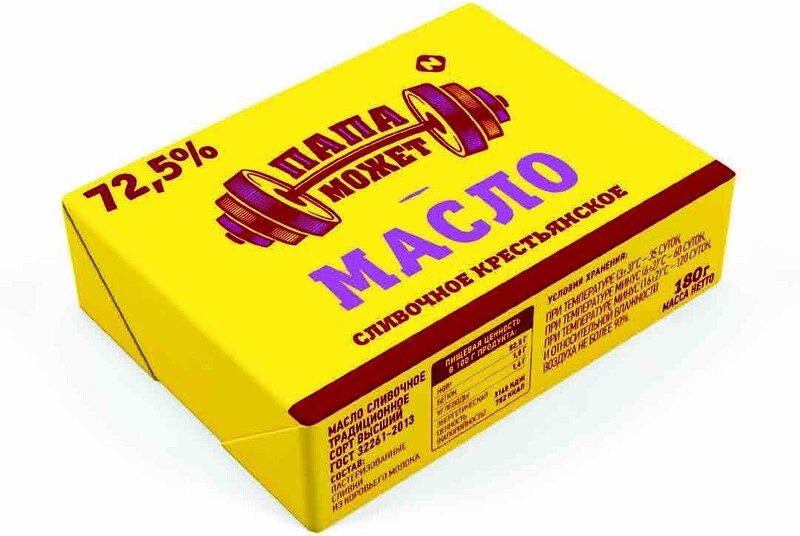 Масло Папа может 72,5% 180 гр., обертка