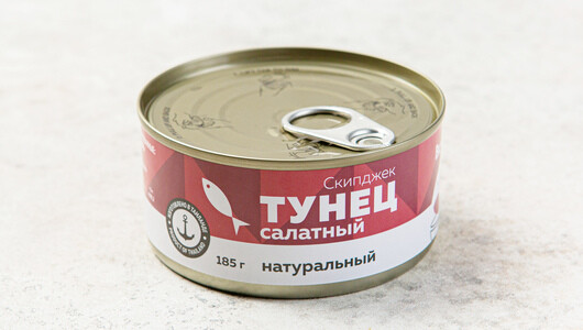 Тунец салатный натуральный, 185 г