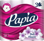 Бумага туалетная Papia Bali Flower 3 слоя 32 рулона