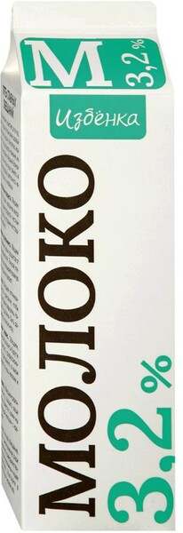 Молоко ВкусВилл Избенка пастеризованное 3.2% 1 л