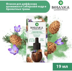 Флакон сменный для диффузера AIR WICK Botanica Сибирский кедр и ароматные травы, 19мл