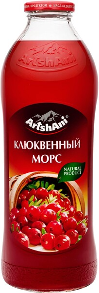 Морс ArtshAni Клюква 1 л., стекло