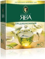 Чай Принцесса Ява Традиционный зеленый 100 пакетиков по 2 г