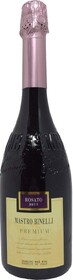 Вино игристое розовое брют «Mastro Binelli Premium Rosato Brut», 0.75 л