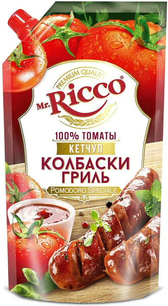 Кетчуп Mr.Ricco Колбаски гриль 350 г