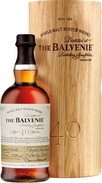 Виски шотландский «Balvenie Forty 40 Years Old» в тубе, 0.75 л